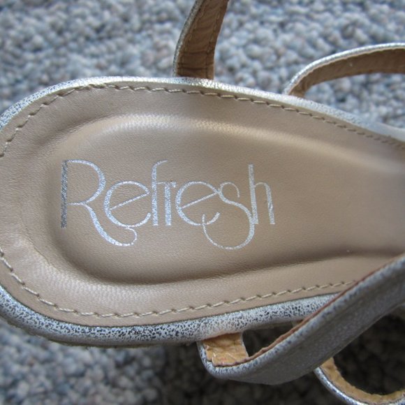 Refresh Beverly03 Metallic Rhinestone Espadrille - Picture 5 of 16